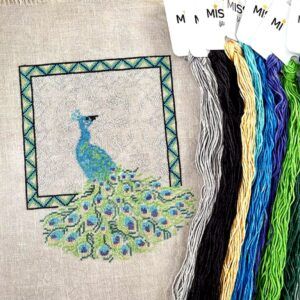 Ode to a Peacock Silk Thread Pack – 8 Hand-Dyed Mini Skeins