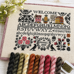 A Quaker Welcome Silk Thread Pack – 11 Hand-Dyed Mini Skeins