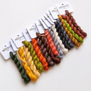 Hoity Toity Silk Thread Pack – 18 Hand-Dyed Mini Skeins