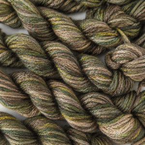 Forest – Hand-Dyed mulberry Silk Thread, 11 Yards