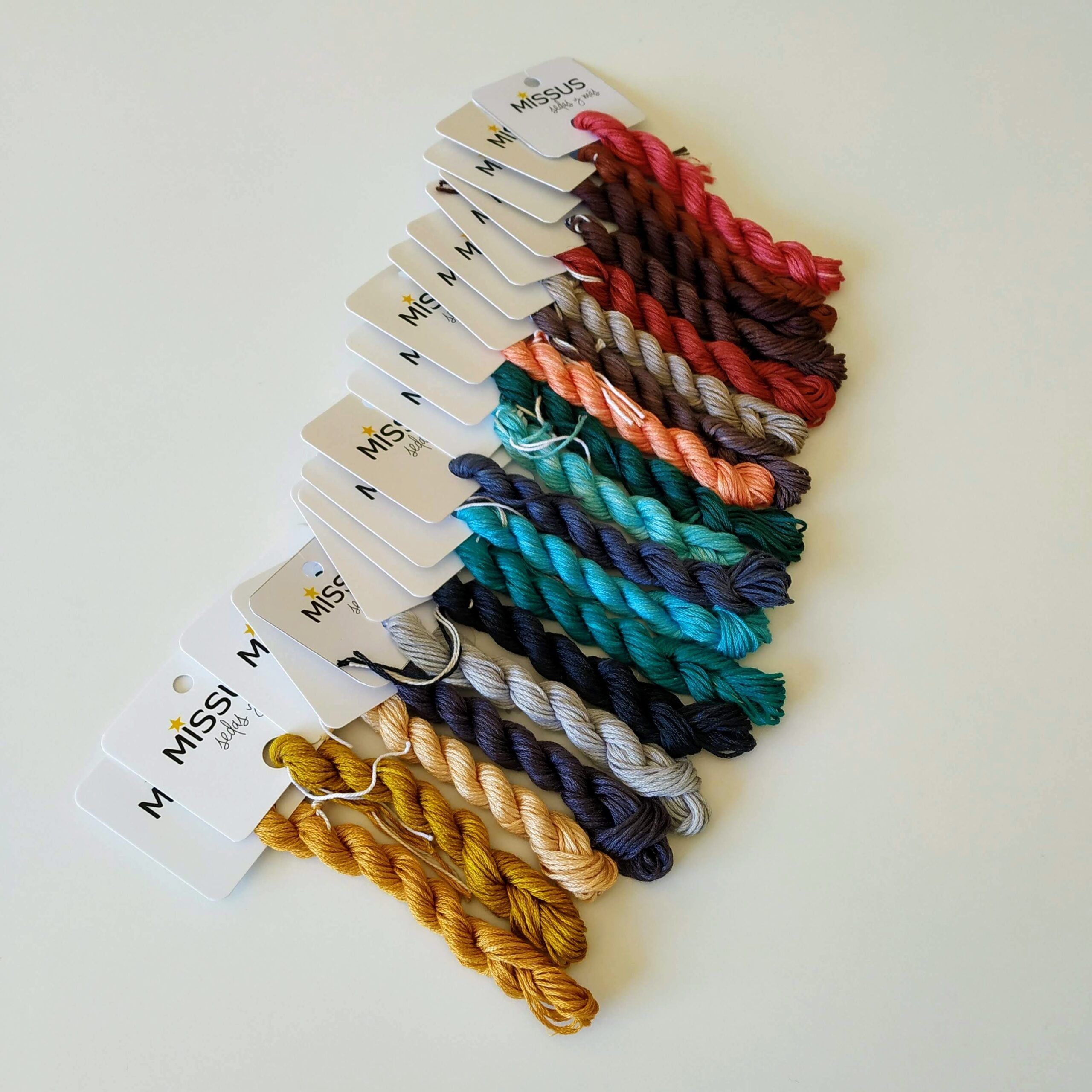 2020 Pandemic Sampler Silk Thread Pack – 20 Hand-Dyed Mini Skeins