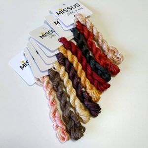 HL’s Moth Silk Thread Pack – 9 Hand-Dyed Mini Skeins