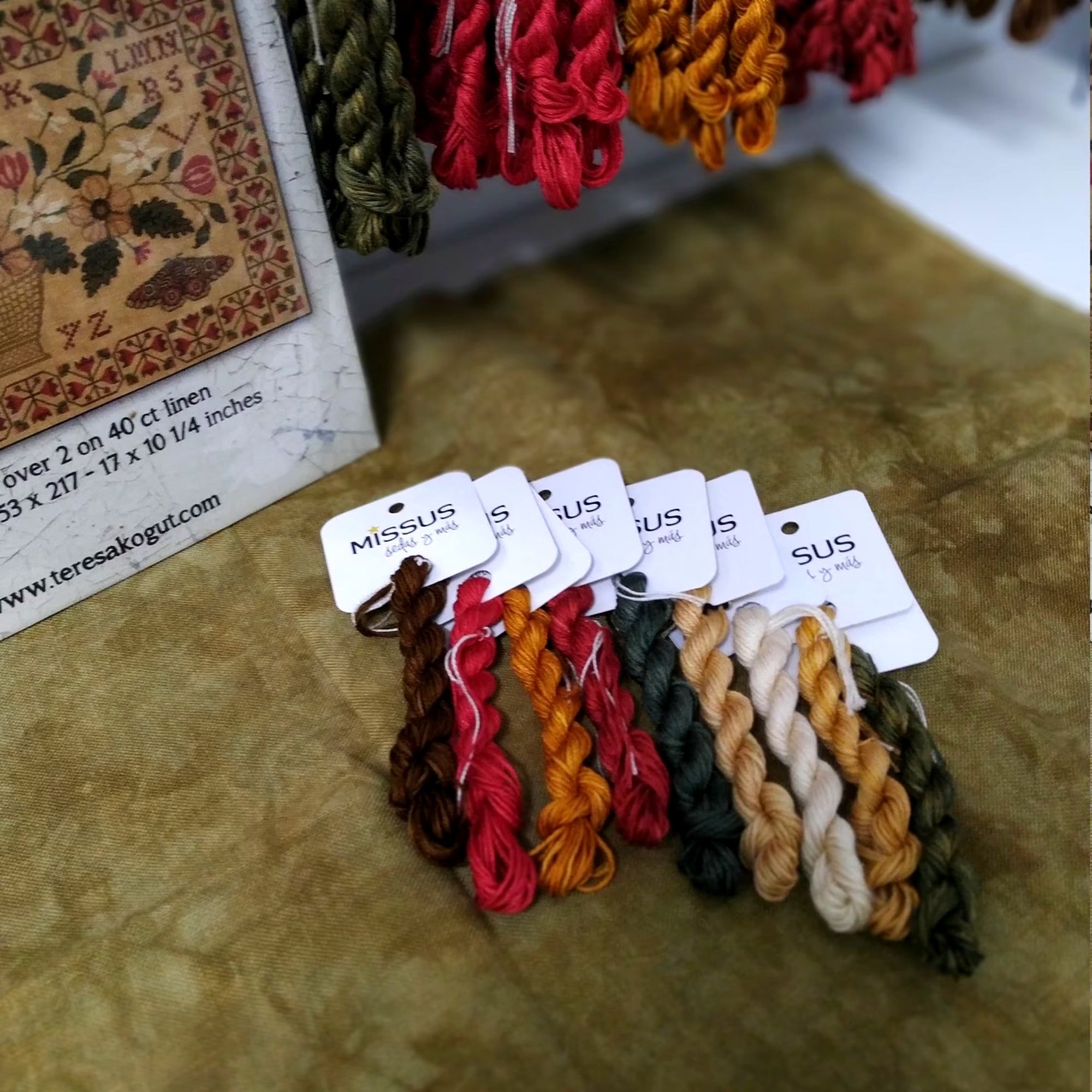 Newcastle Bouquet Silk Thread Pack – 13 Hand-Dyed Mini Skeins - Image 11