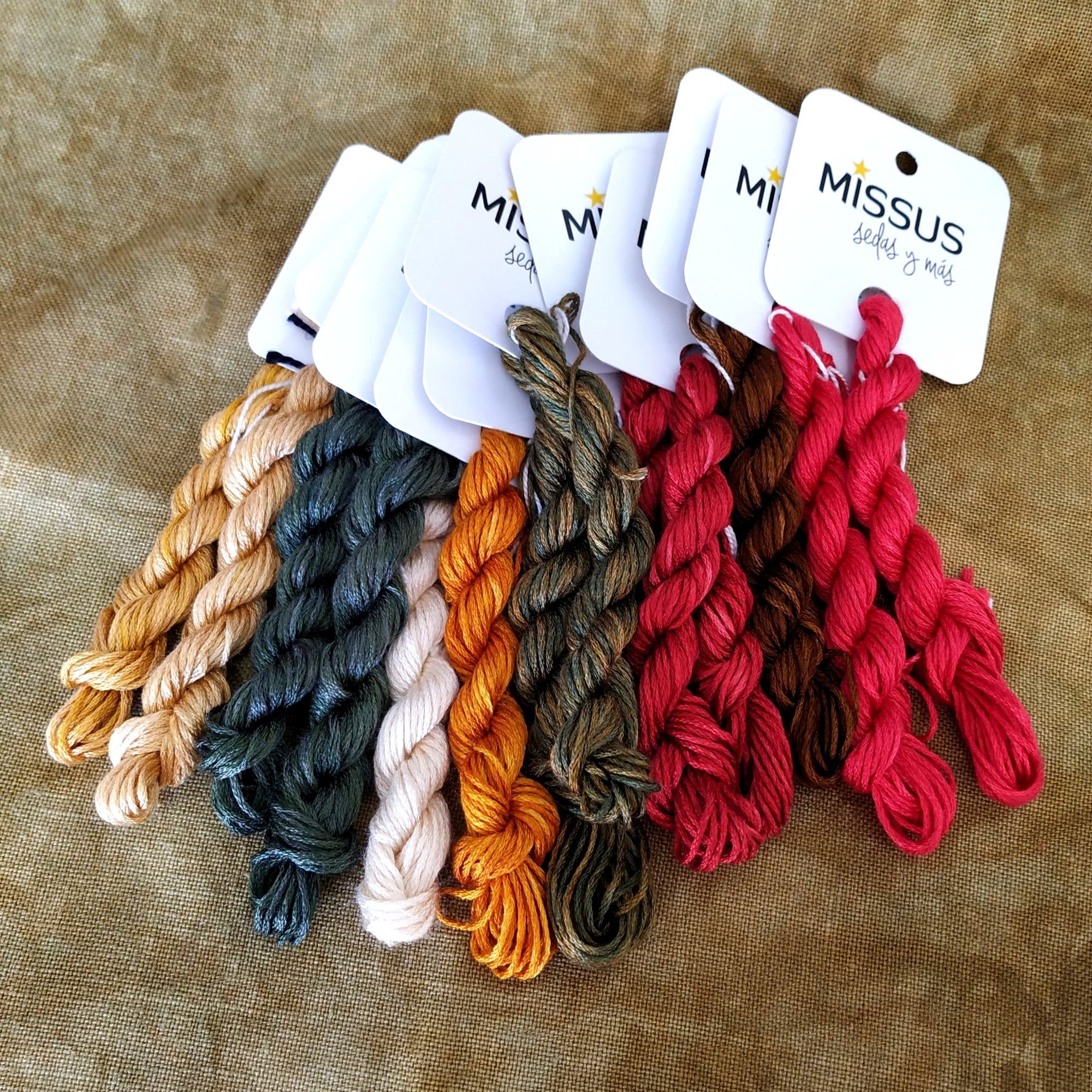 Newcastle Bouquet Silk Thread Pack – 13 Hand-Dyed Mini Skeins - Image 8