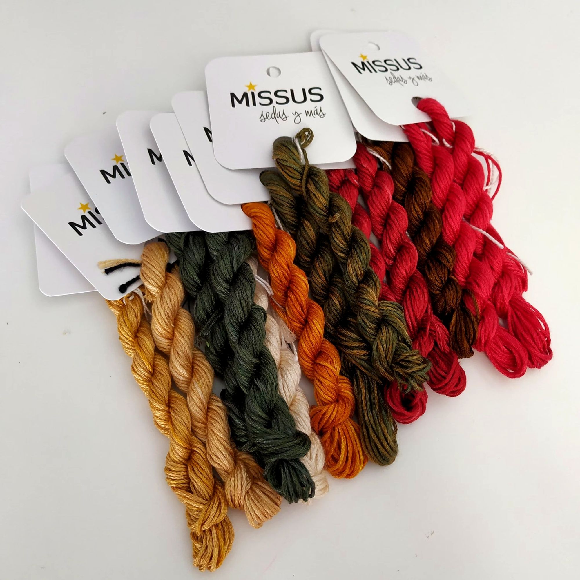 Newcastle Bouquet Silk Thread Pack – 13 Hand-Dyed Mini Skeins - Image 6