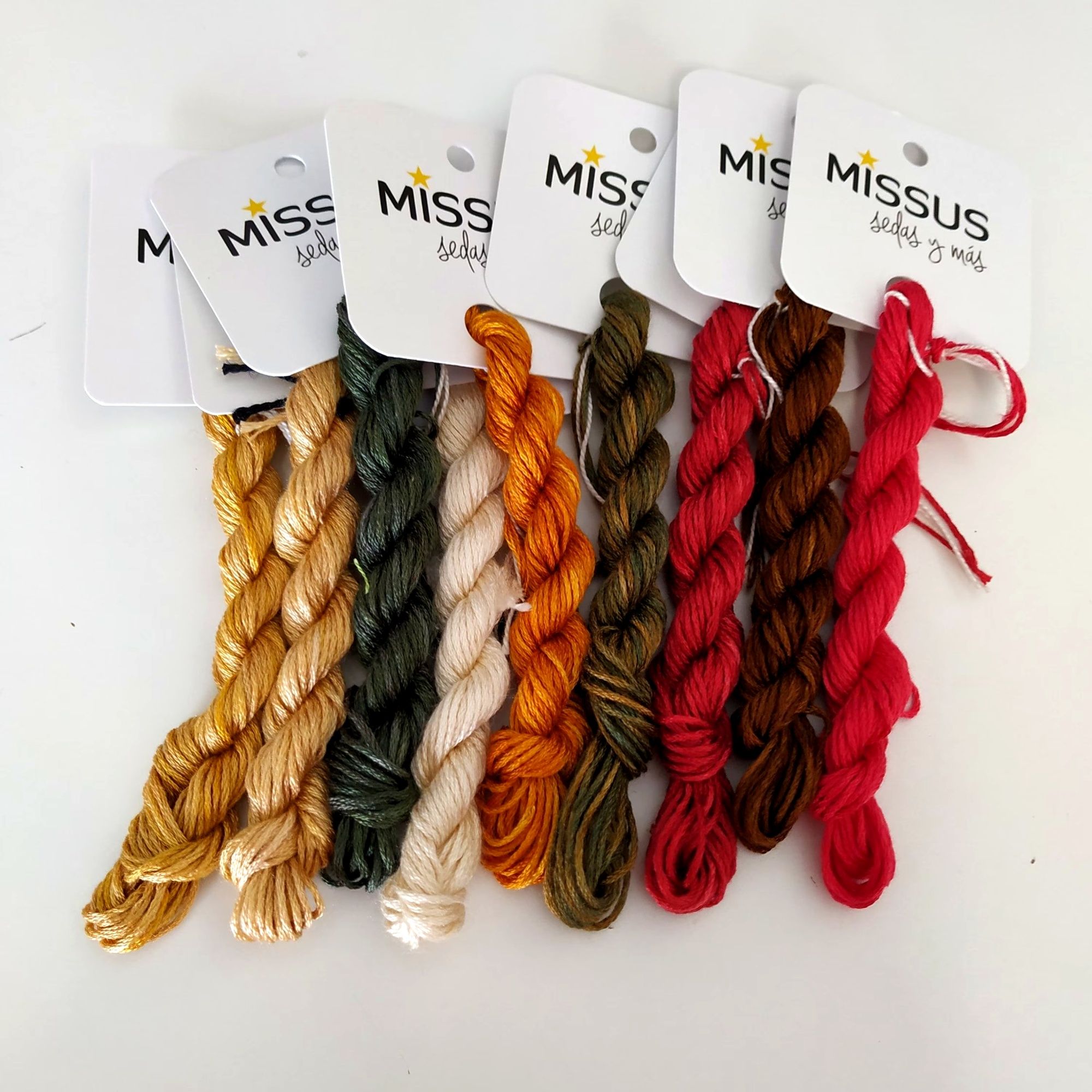 Newcastle Bouquet Silk Thread Pack – 13 Hand-Dyed Mini Skeins - Image 5