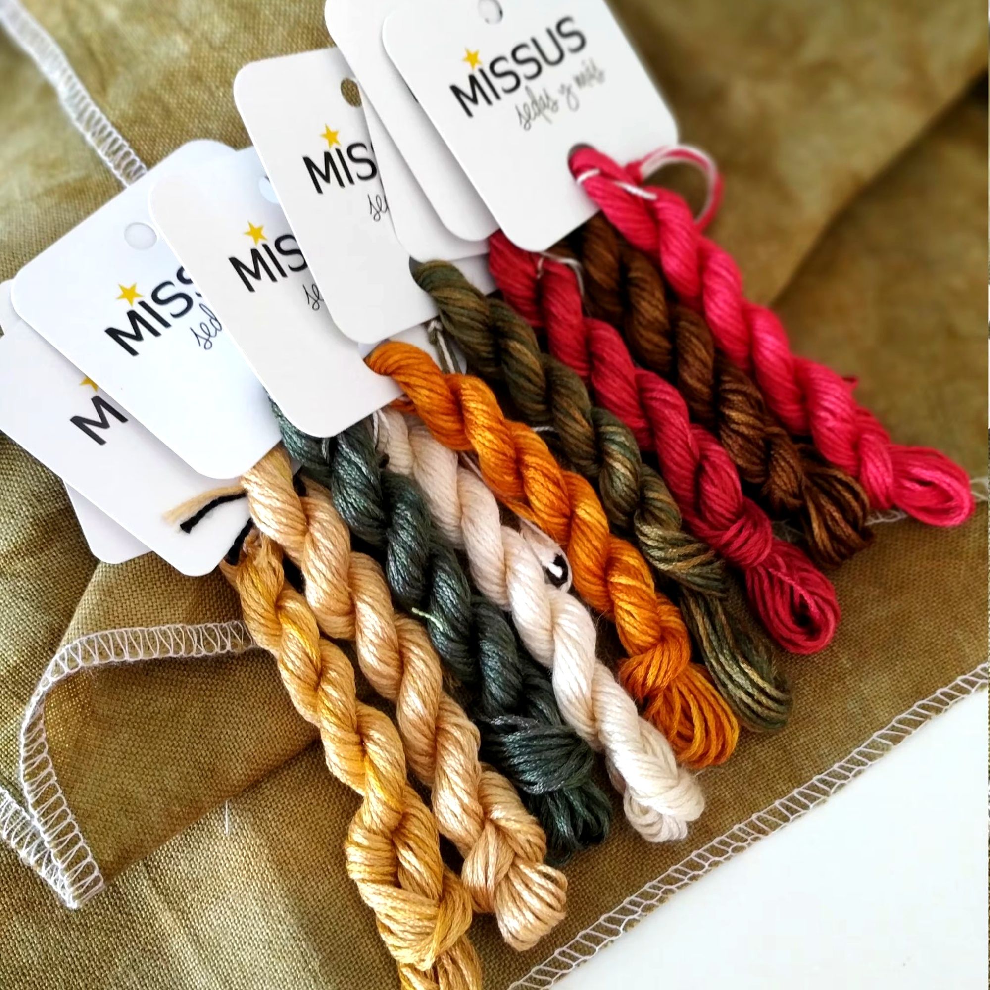 Newcastle Bouquet Silk Thread Pack – 13 Hand-Dyed Mini Skeins - Image 3
