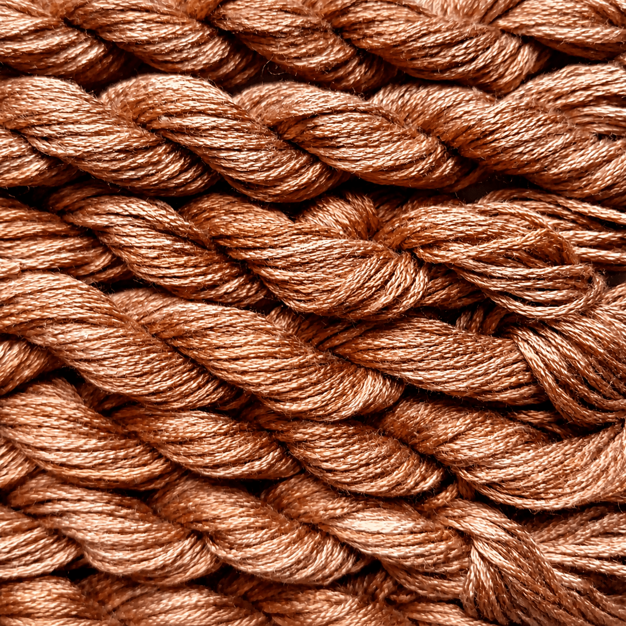 010. Brown MINI - Solid 100% mulberry Silk Thread
