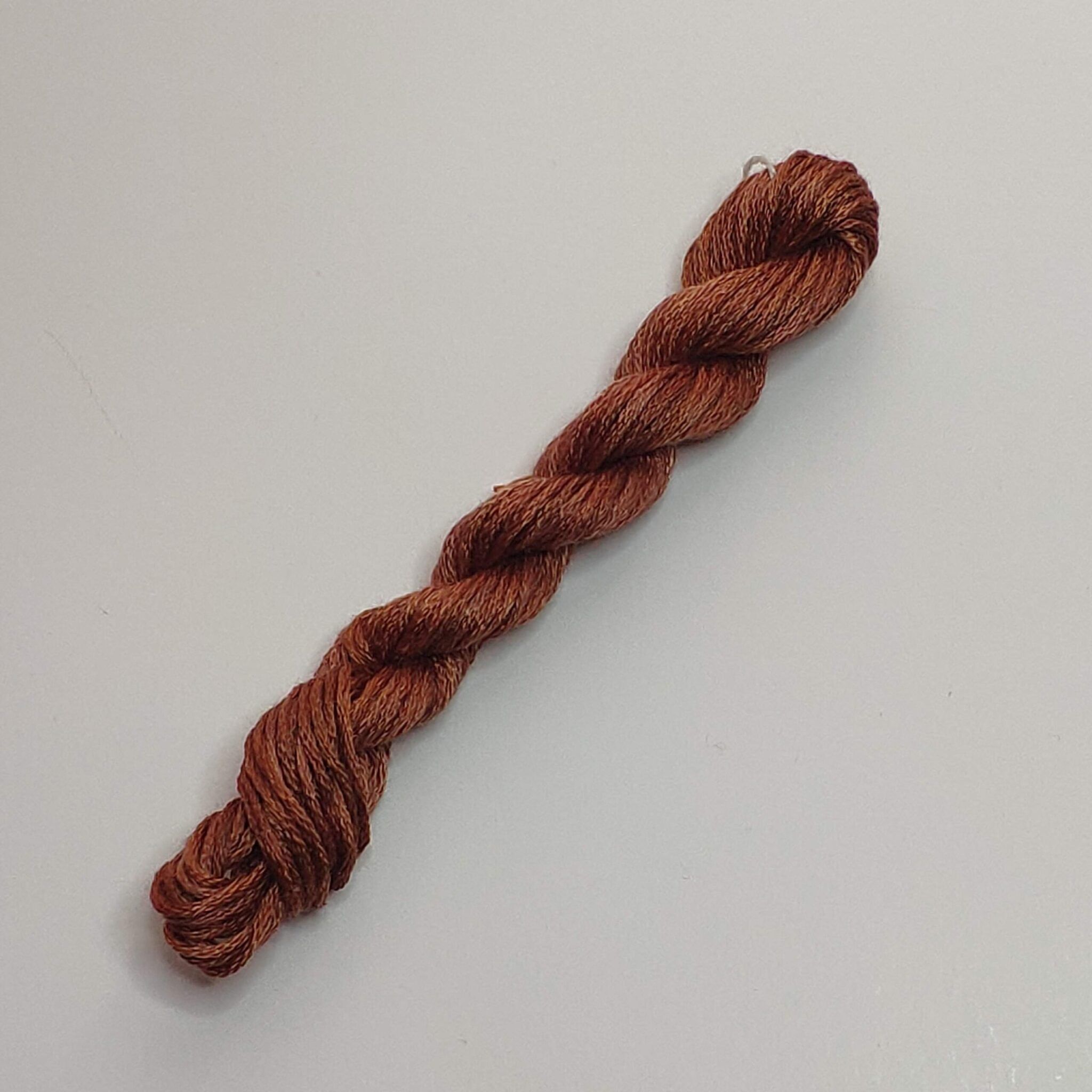 010. Brown MINI - Solid 100% mulberry Silk Thread - Image 5