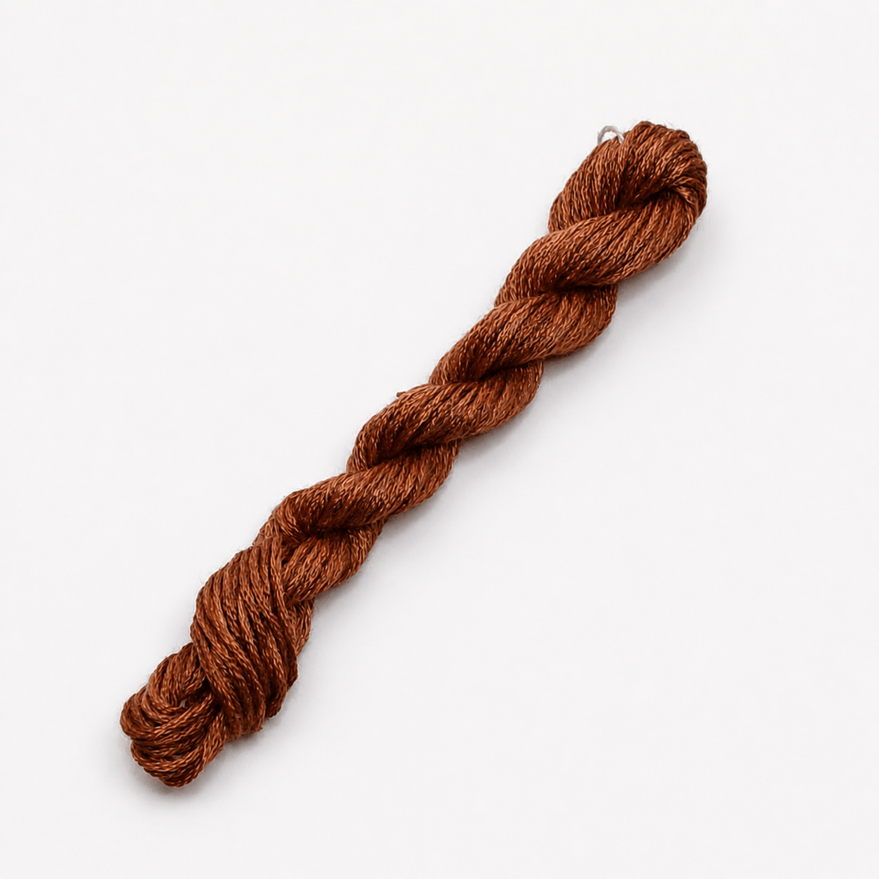 010. Brown MINI - Solid 100% mulberry Silk Thread - Image 2