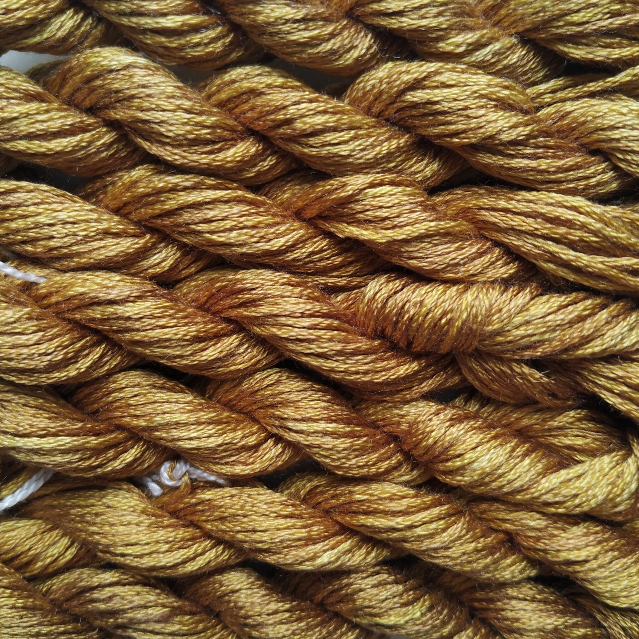 018. Tobacco MINI - Solid 100% mulberry Silk Thread - Image 4