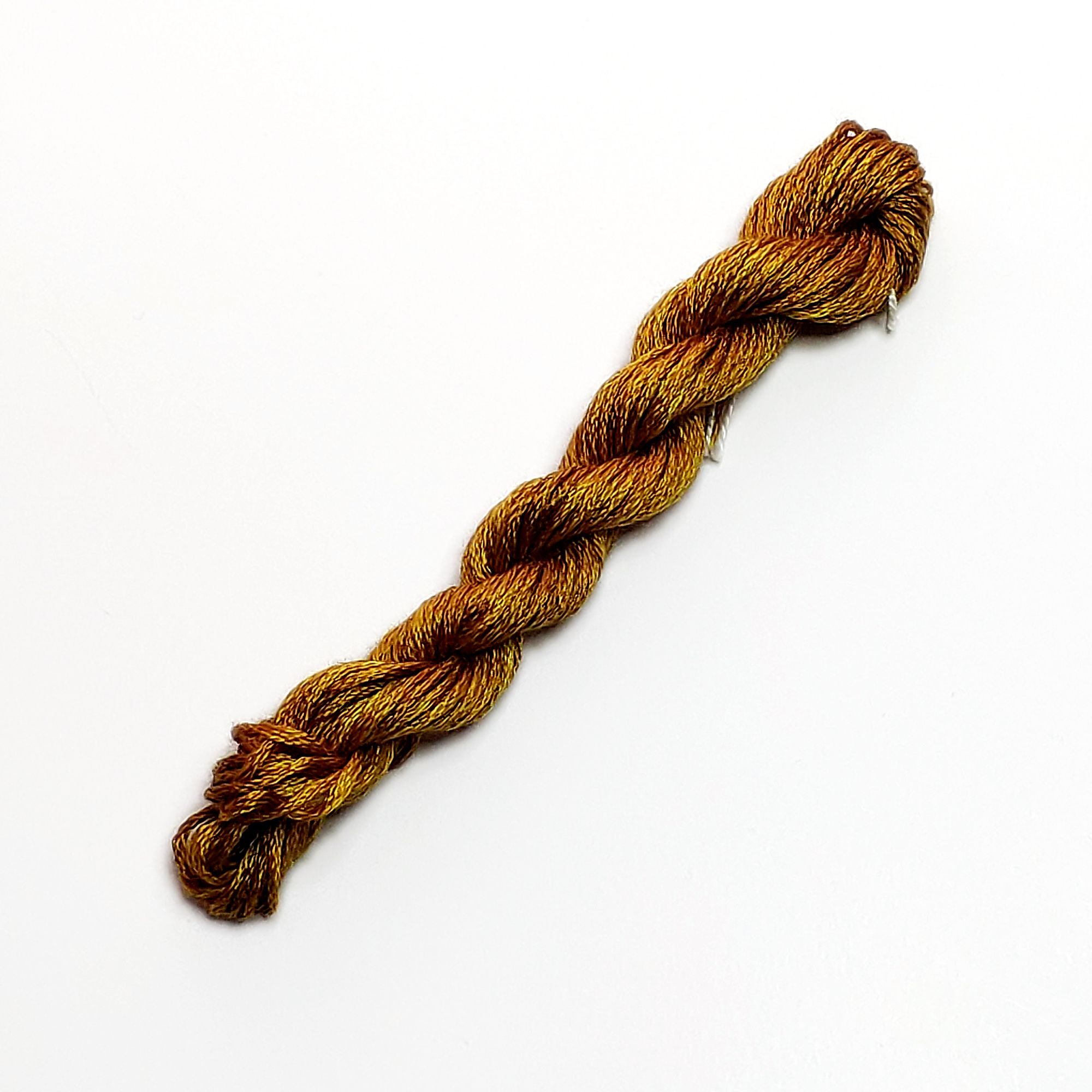 018. Tobacco MINI - Solid 100% mulberry Silk Thread - Image 2