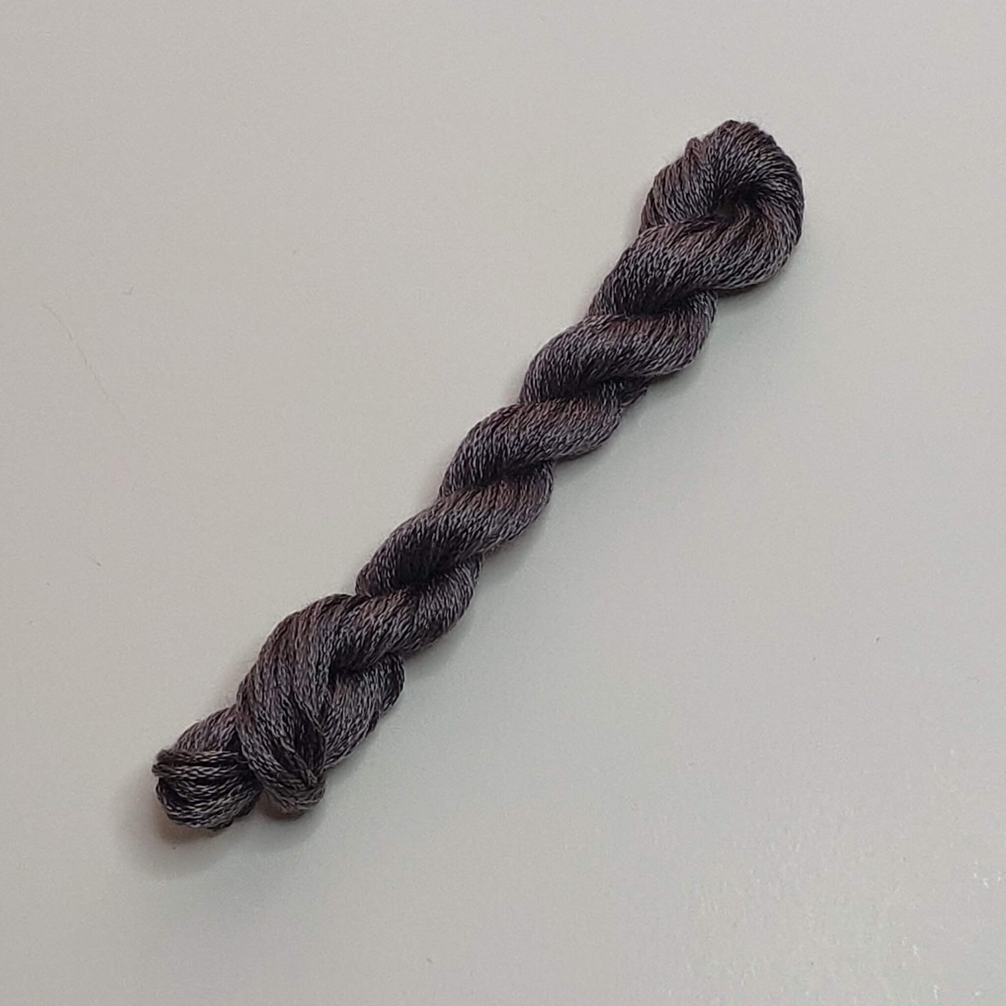 019. Gray MINI - Solid 100% mulberry Silk Thread - Image 4