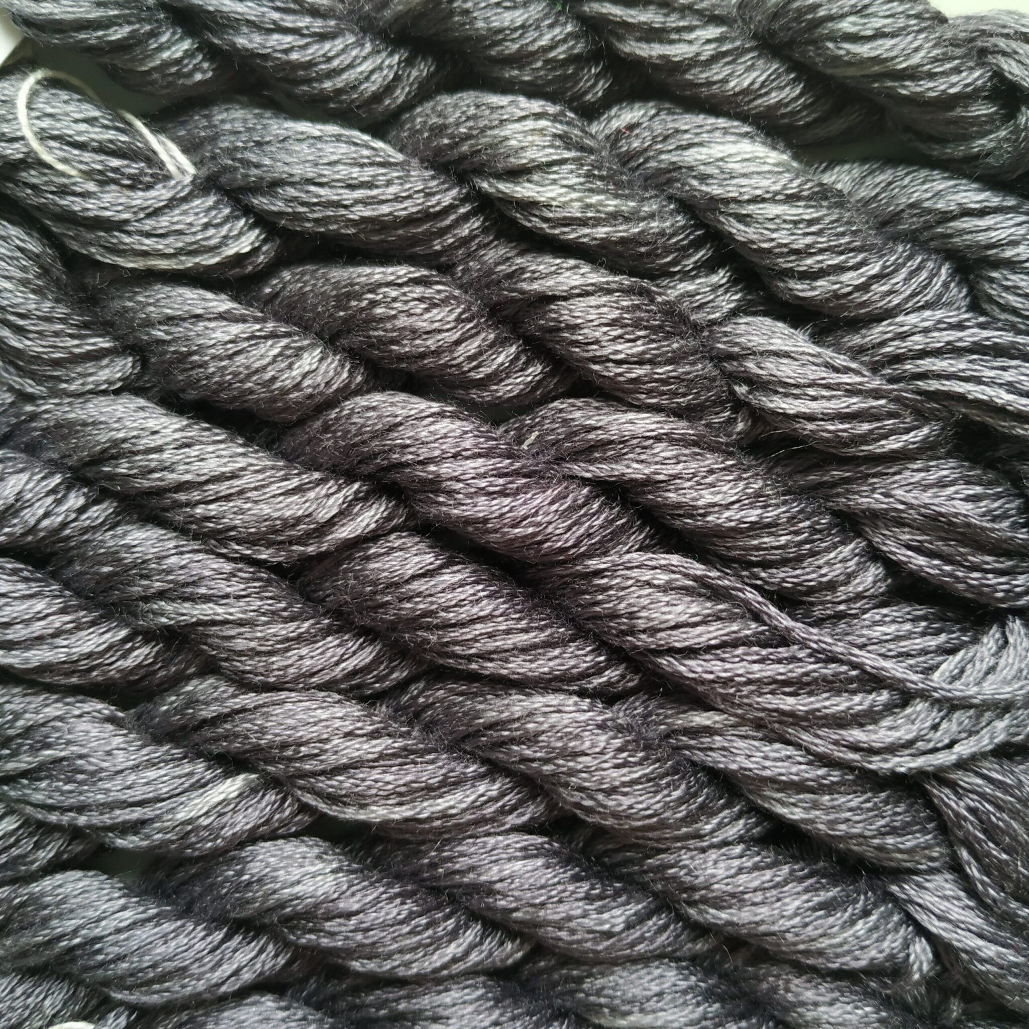 019. Gray MINI - Solid 100% mulberry Silk Thread - Image 5