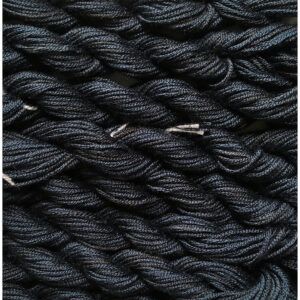 020. Black MINI - Solid 100% mulberry Silk Thread