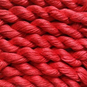 031. Bright Red MINI - Solid 100% mulberry Silk Thread
