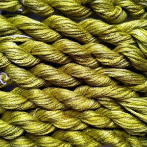 033. Olive MINI - Solid 100% mulberry Silk Thread