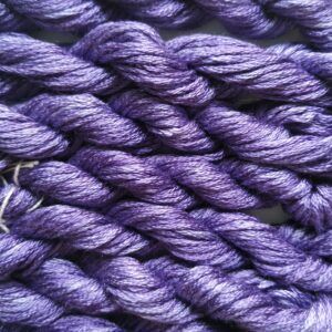 035. Dark Violet MINI - Solid 100% mulberry Silk Thread