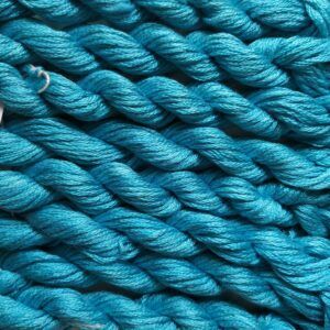 038. Capri Blue MINI - Solid 100% mulberry Silk Thread