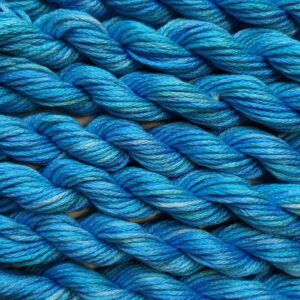 044. Blue MINI - Solid 100% mulberry Silk Thread