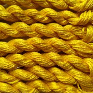 051. Electric Yellow MINI - Solid 100% mulberry Silk Thread