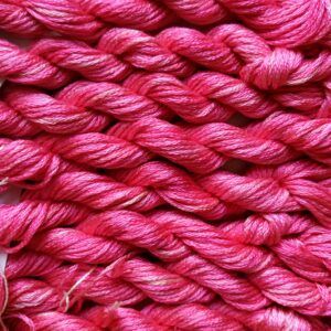 053. Electric Rose MINI - Solid 100% mulberry Silk Thread