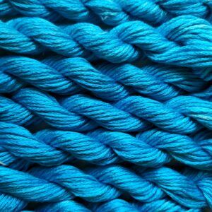 056. Electric Blue MINI - Solid 100% mulberry Silk Thread
