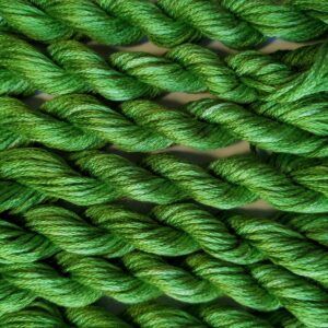 057. Grass Green MINI - Solid 100% mulberry Silk Thread