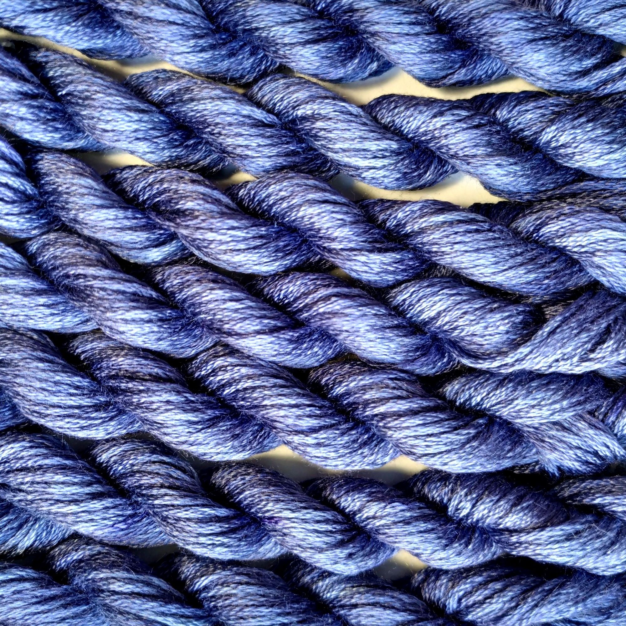 058. Blueberry MINI - Solid 100% mulberry Silk Thread