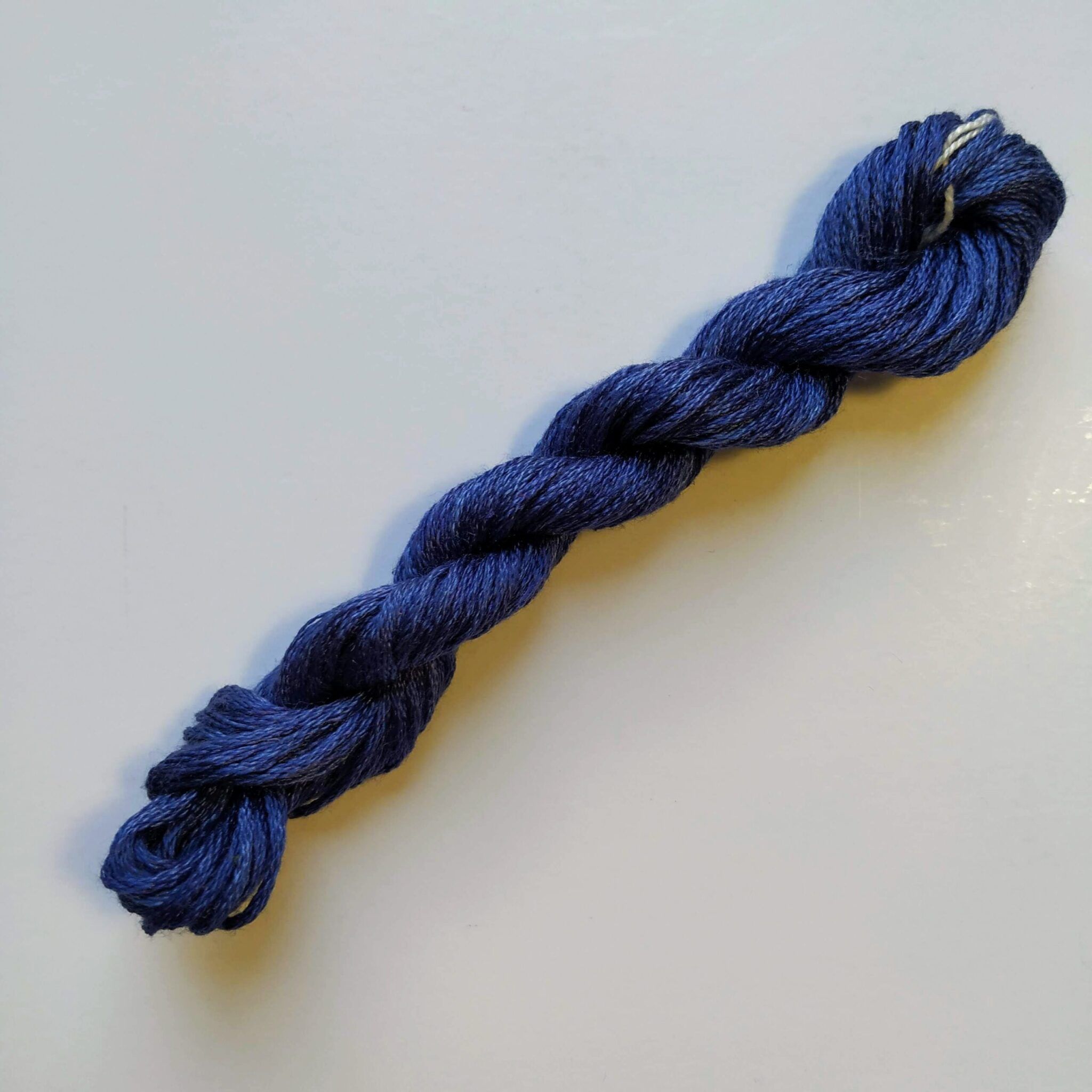 058. Blueberry MINI - Solid 100% mulberry Silk Thread - Image 4