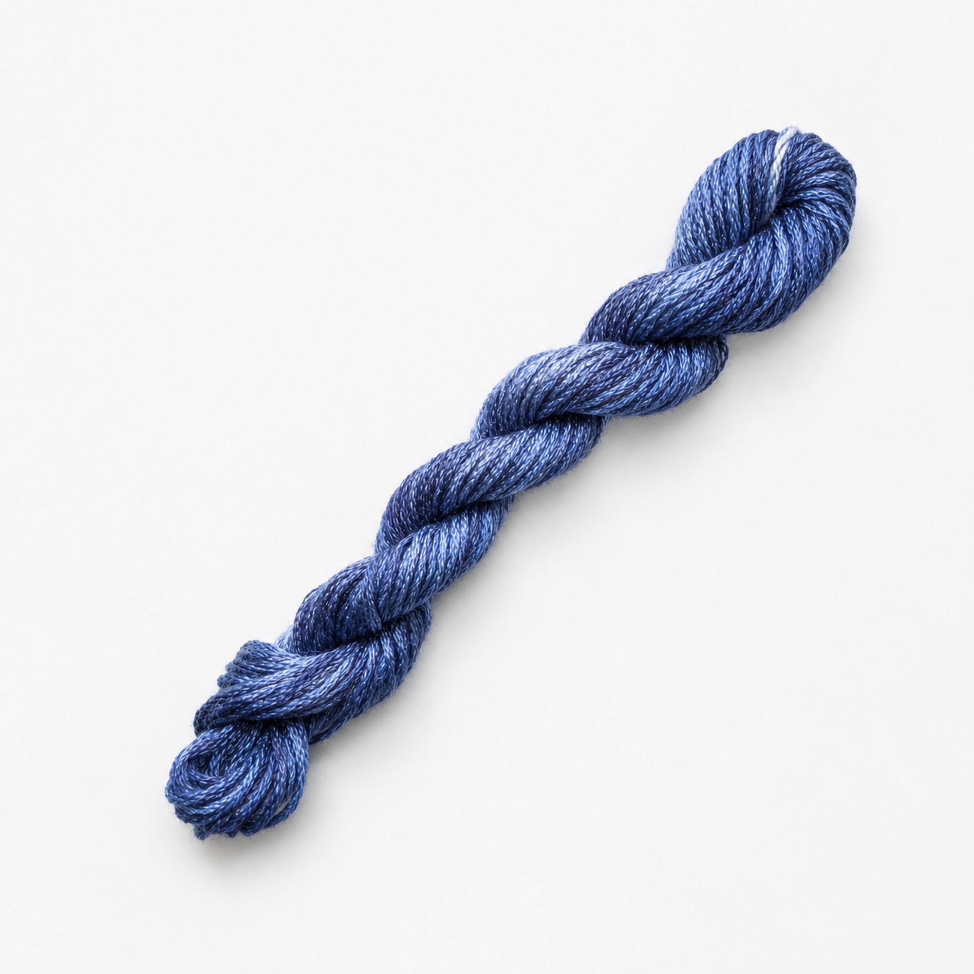 058. Blueberry MINI - Solid 100% mulberry Silk Thread - Image 2