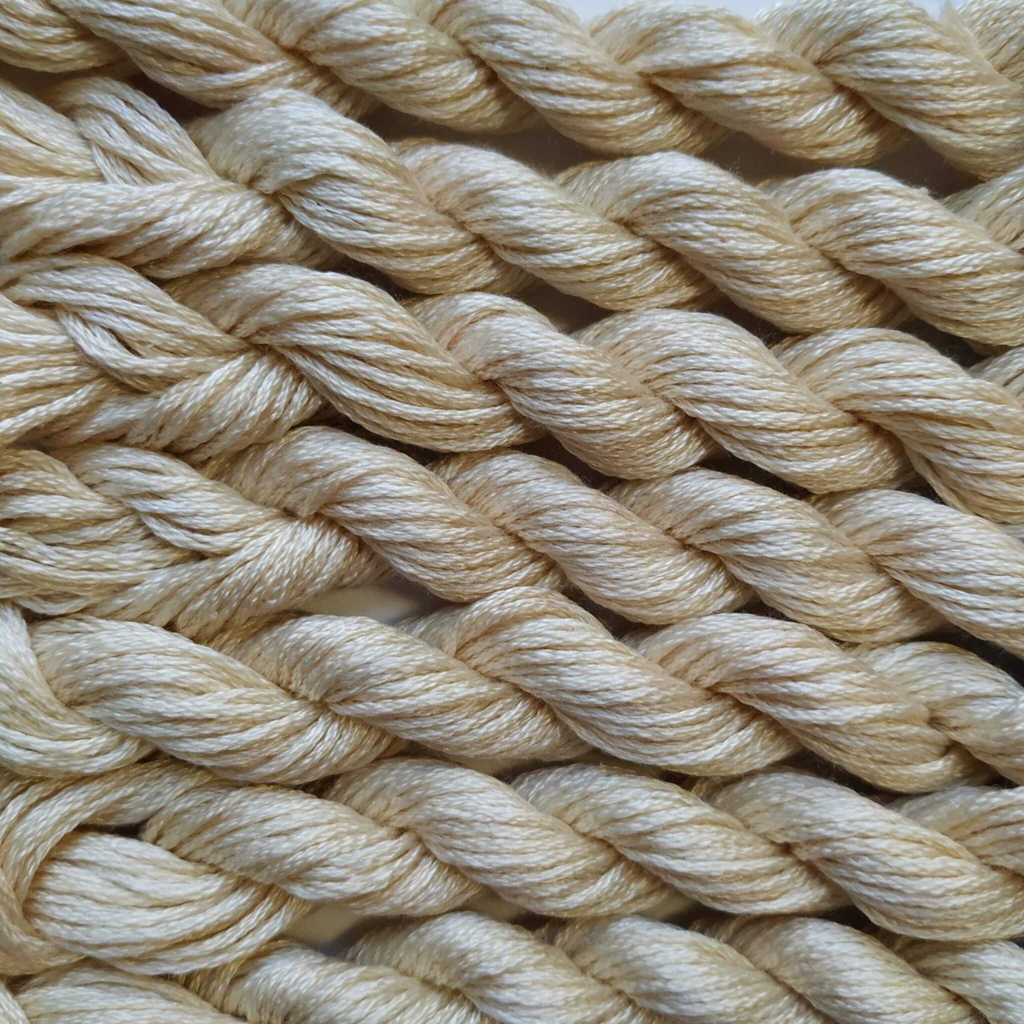063. Cream MINI - Solid 100% mulberry Silk Thread - Image 3