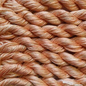 065. Medium Peach MINI - Solid 100% mulberry Silk Thread