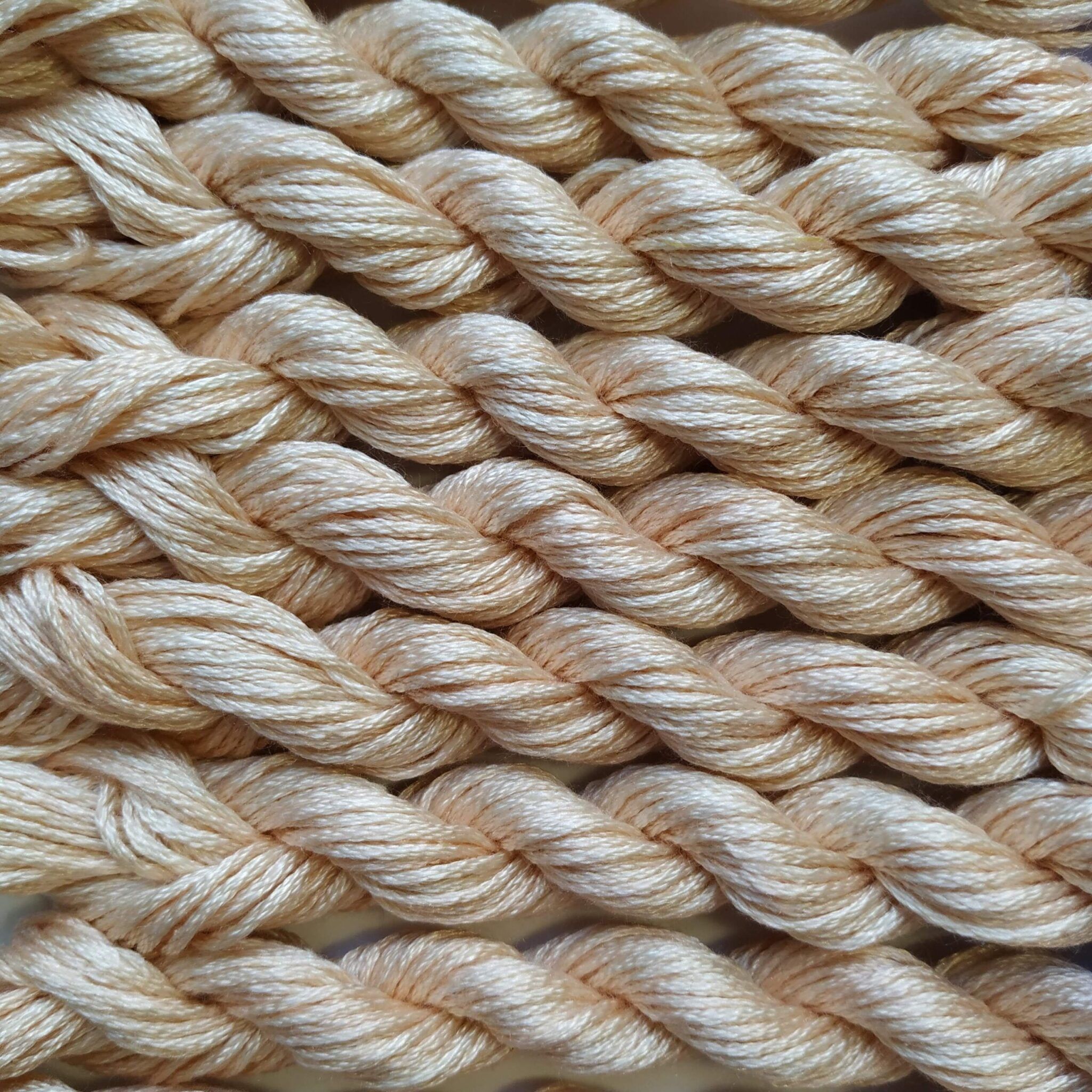 066. Light Peach MINI - Solid 100% mulberry Silk Thread - Image 4