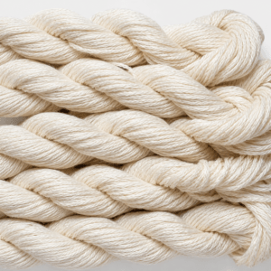 021. White MINI - Solid 100% mulberry Silk Thread