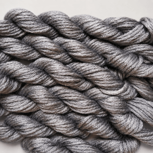 022. Silver MINI - Solid 100% mulberry Silk Thread