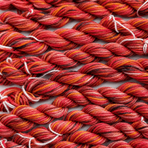 Love – Hand-Dyed mulberry Silk Thread, 11 Yards