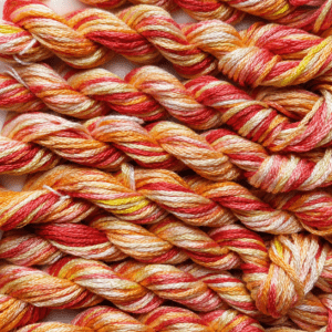 Supernova – Hand-Dyed mulberry Silk Thread, 11 Yards