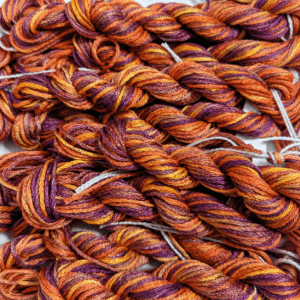 Lust – Hand-Dyed mulberry Silk Thread, 11 Yards