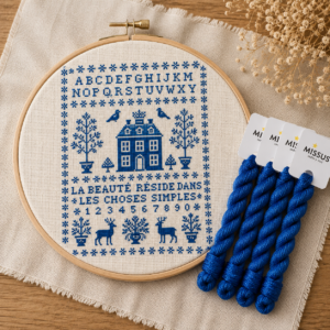 La Maison Silk Thread Pack + PDF Pattern – 4 Hand-Dyed Mini Skeins
