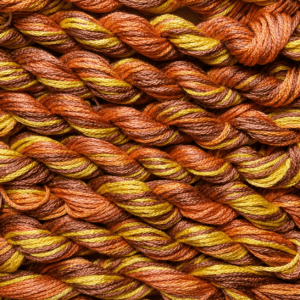 Siena – Hand-Dyed mulberry Silk Thread, 11 Yards