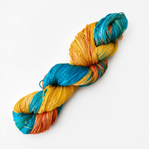 Summer – Hand-Dyed mulberry Silk Hank, 50 g
